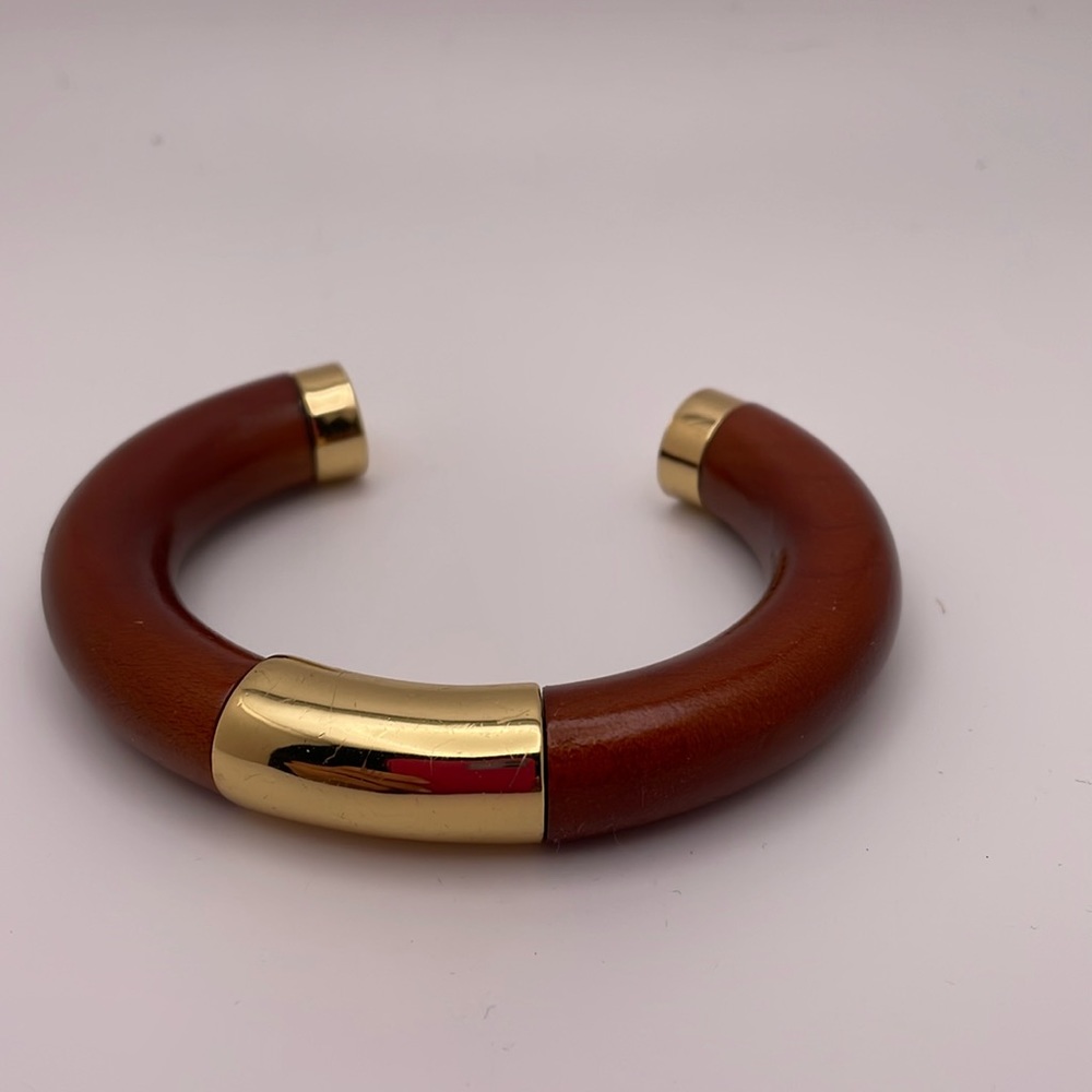 Jcrew wood and metal cuff in great condition